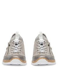Rieker Półbuty N42K6-40 Szary. Kolor: szary. Materiał: syntetyk