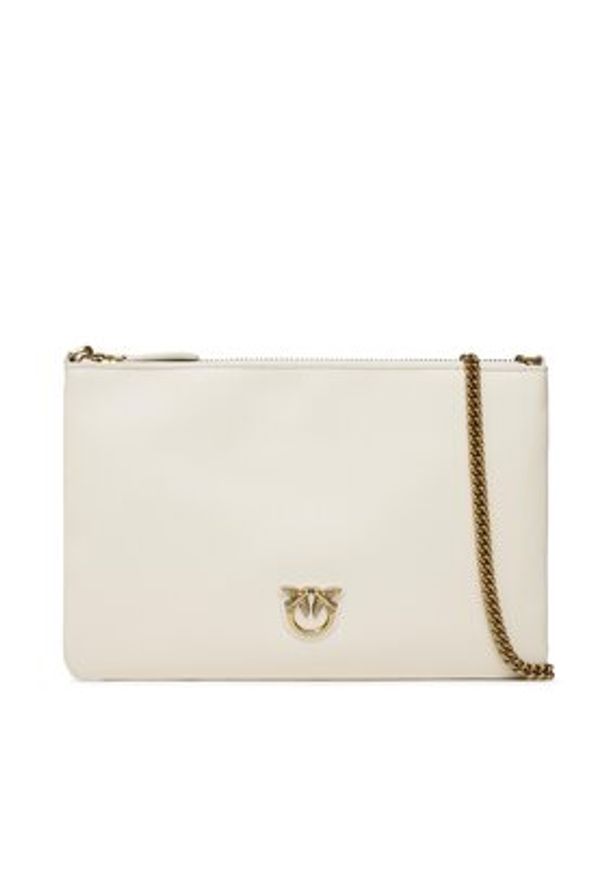 Pinko - PINKO Torebka Flat Classic PE 23 PCPL 100455 A0F1 Écru. Kolor: kremowy. Materiał: skórzane