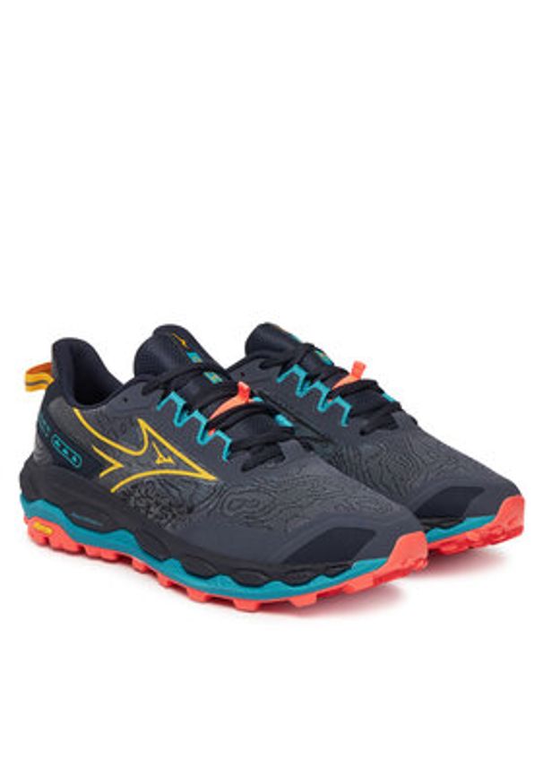 Mizuno Buty do biegania Wave Mujin 11 J1GJ2570 Czarny. Kolor: czarny. Materiał: materiał. Model: Mizuno Wave