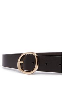 TOMMY HILFIGER - Tommy Hilfiger Pasek Th Sculpt 3.0 AW0AW18697 Brązowy. Kolor: brązowy. Materiał: skóra #3
