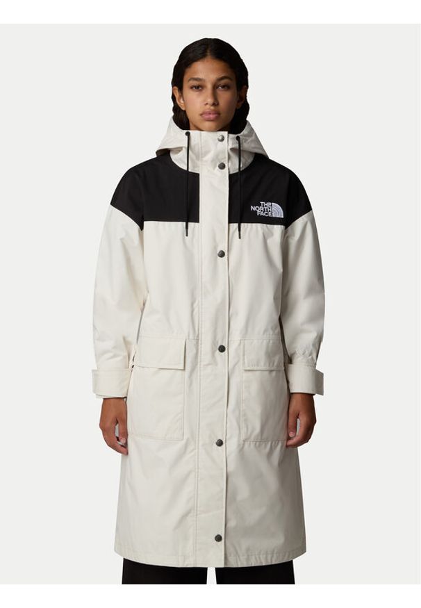 The North Face Parka Reign On NF0A8BCJ Écru Loose Fit. Materiał: syntetyk