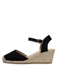 Jenny Fairy Espadryle WYL2610-2 Czarny. Kolor: czarny. Materiał: materiał #3