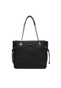 Guess Torebka Everlee HWQG86 79220 Czarny. Kolor: czarny. Materiał: skórzane