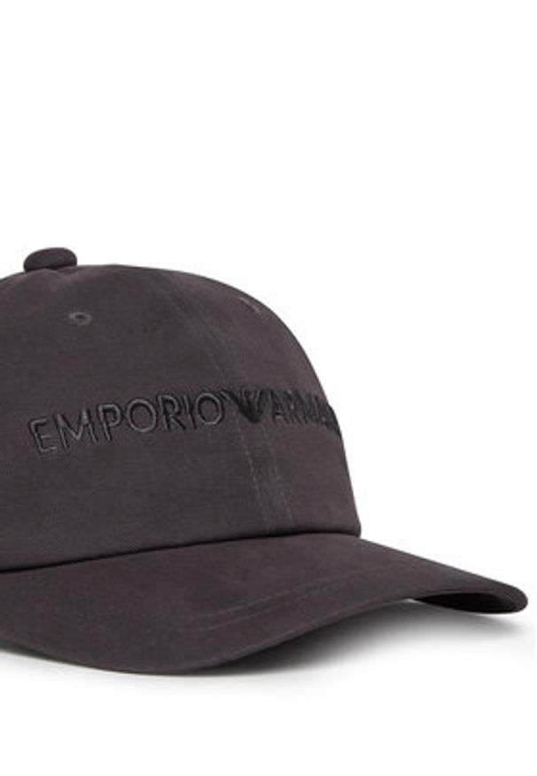 Emporio Armani Czapka z daszkiem EM001319 AF14032 U8168 Czarny. Kolor: czarny. Materiał: bawełna, materiał