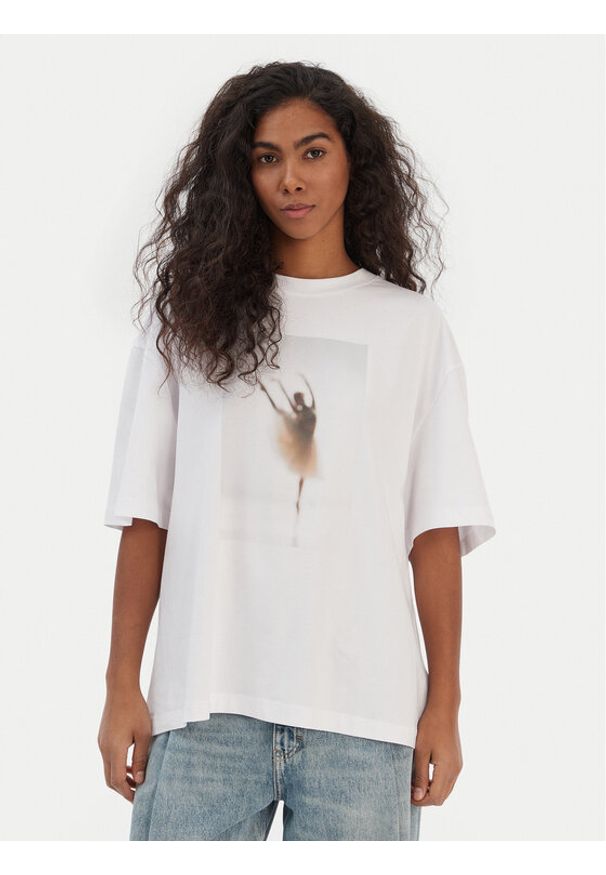 BOSS T-Shirt Eboys 50556978 Biały Regular Fit. Kolor: biały. Materiał: bawełna