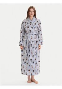 Polo Ralph Lauren Szlafrok 4P0248 Błękitny. Typ kołnierza: polo. Kolor: niebieski. Materiał: bawełna #1