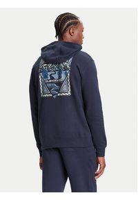 Quiksilver Bluza Graphic Hoodie EQYFT05131 Granatowy Regular Fit. Kolor: niebieski. Materiał: bawełna