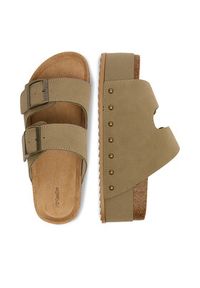 DeeZee Klapki CEO-WS069 Beżowy. Kolor: beżowy. Materiał: materiał #8