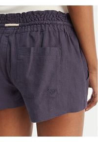 Roxy Szorty materiałowe Oceanside ARJNS03007 Granatowy Regular Fit. Kolor: niebieski. Materiał: wiskoza, len #5