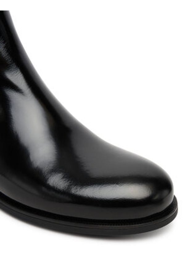 BOSS Sztyblety Lycia 50552791 Czarny. Kolor: czarny. Materiał: skóra