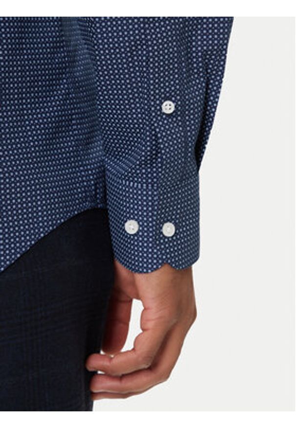 TOMMY HILFIGER - Tommy Hilfiger Koszula MW0MW40523 Granatowy Slim Fit. Kolor: niebieski. Materiał: bawełna
