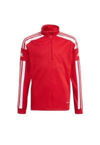 Adidas - Bluza dla dzieci adidas Squadra 21 Training Top Youth czerwona GP6470. Kolor: wielokolorowy, biały, czerwony. Materiał: materiał