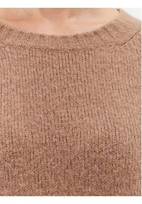 Weekend Max Mara Sweter Xanadu 23536611 Beżowy Relaxed Fit. Kolor: beżowy. Materiał: wełna #3