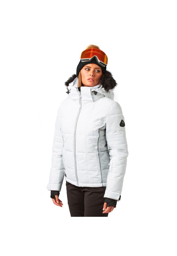 Surfanic - Kurtka Narciarska Damska SURFANIC Luna – Biała – Snowboardowa STX 10.000. Kolor: biały. Sezon: zima. Sport: snowboard, narciarstwo
