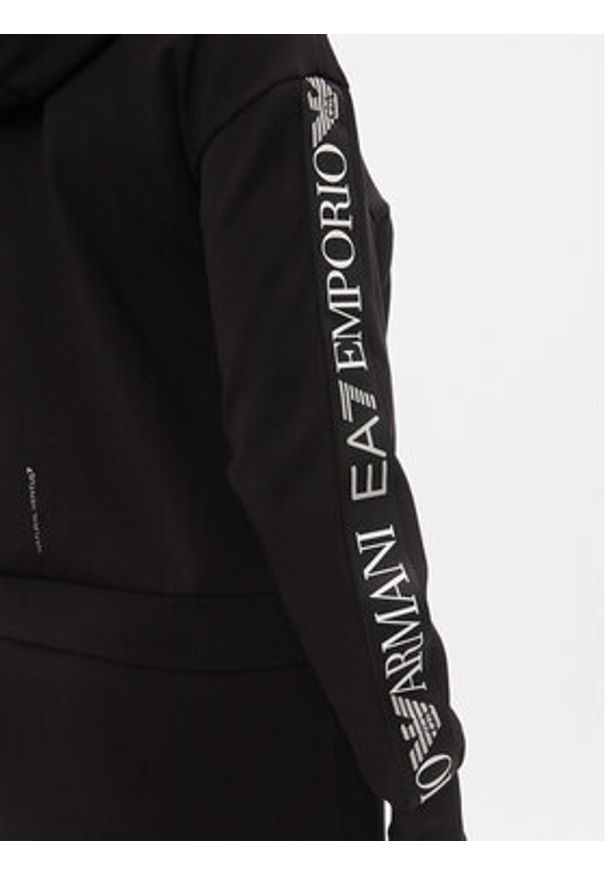 EA7 Emporio Armani Bluza 3DTM32 TJKWZ 1200 Czarny Regular Fit. Kolor: czarny. Materiał: syntetyk