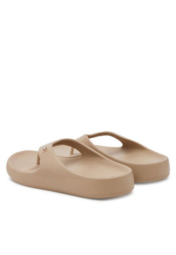 TOMMY HILFIGER - Tommy Hilfiger Japonki Th Comfort Beach Sandal FW0FW08522 Beżowy. Kolor: beżowy