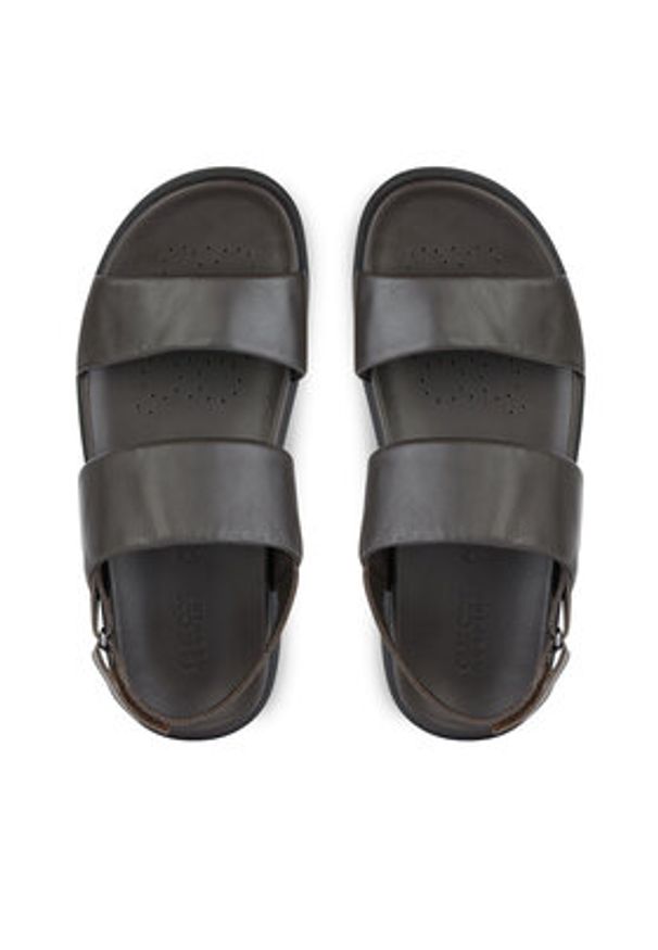 Geox Sandały U Spherica Ec6 U45GWC 00085 C6006 Brązowy. Kolor: brązowy. Materiał: skóra