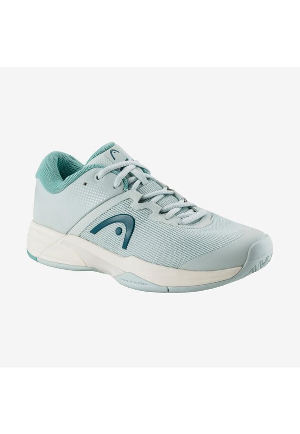 Head - Buty do tenisa damskie HEAD Revolt Evo 2.0. Kolor: niebieski. Materiał: materiał, syntetyk. Szerokość cholewki: normalna. Sport: tenis