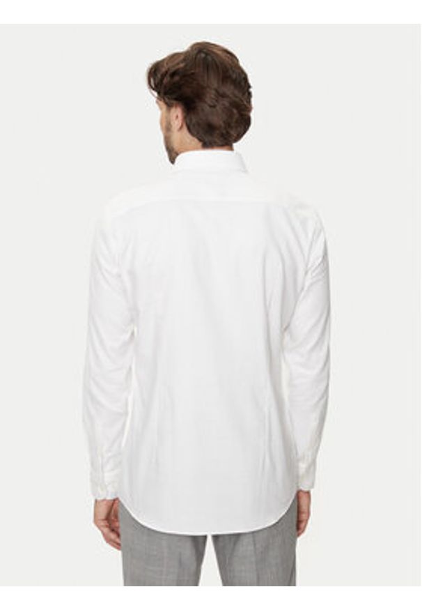BOSS - Boss Koszula 50470583 Écru Slim Fit. Materiał: bawełna