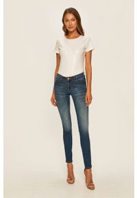 Guess Jeans - Jeansy Curve X. Kolor: niebieski. Materiał: bawełna, materiał, denim, elastan, poliester #2