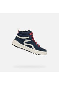 Geox - Buty GEOX J WEEMBLE Niebieski. Kolor: wielokolorowy, niebieski, czerwony. Sport: turystyka piesza