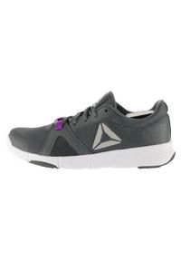 Buty do chodzenia damskie Reebok Flexile. Zapięcie: sznurówki. Kolor: szary. Materiał: materiał, syntetyk, tkanina, guma. Szerokość cholewki: normalna. Sport: turystyka piesza