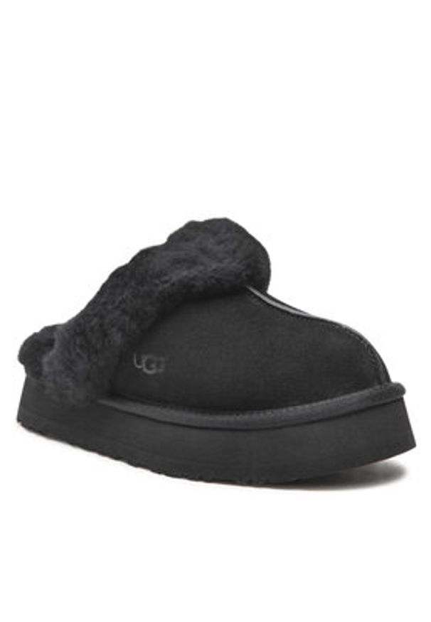 Ugg Kapcie W Disquette 1122550 Czarny. Kolor: czarny. Materiał: skóra