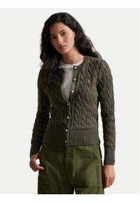 Polo Ralph Lauren Kardigan 211971868500 Zielony Regular Fit. Typ kołnierza: polo. Kolor: zielony. Materiał: bawełna #1