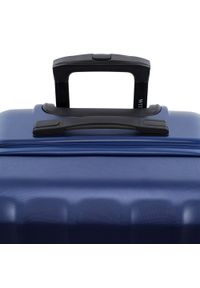 Wittchen - Duża walizka z polikarbonu fakturowana granatowa. Kolor: niebieski. Materiał: guma. Styl: klasyczny #6