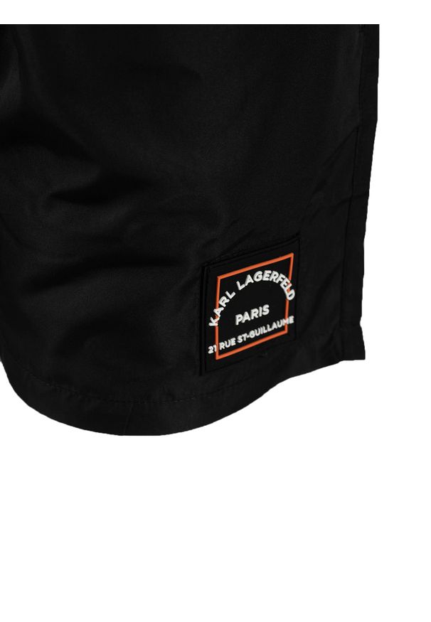 Karl Lagerfeld Kąpielówki "Kamo" | KL22MBS04 | Kamo | Mężczyzna | Czarny, Moro. Kolor: czarny. Materiał: poliester. Wzór: moro