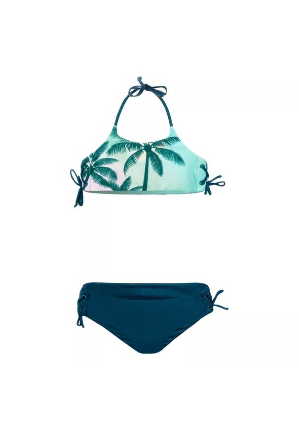 AquaWave - Dziewczęcy dwuczęściowy kostium kąpielowy Aquawave Hali (x2). Kolor: zielony