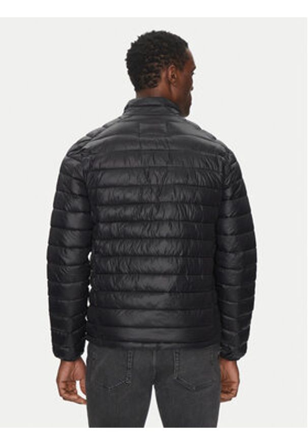 Karl Lagerfeld - KARL LAGERFELD Kurtka przejściowa 505710 500590 Czarny Regular Fit. Typ kołnierza: dekolt w karo. Kolor: czarny. Materiał: syntetyk