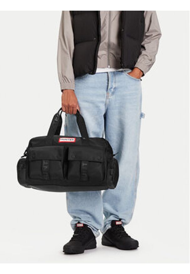 Hunter Torba weekendowa C-HTR-K-009-06 Czarny. Kolor: czarny. Materiał: materiał