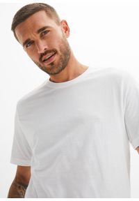 bonprix - T-shirt (2 szt.), z czystej bawełny organicznej. Kolor: biały. Materiał: bawełna #3
