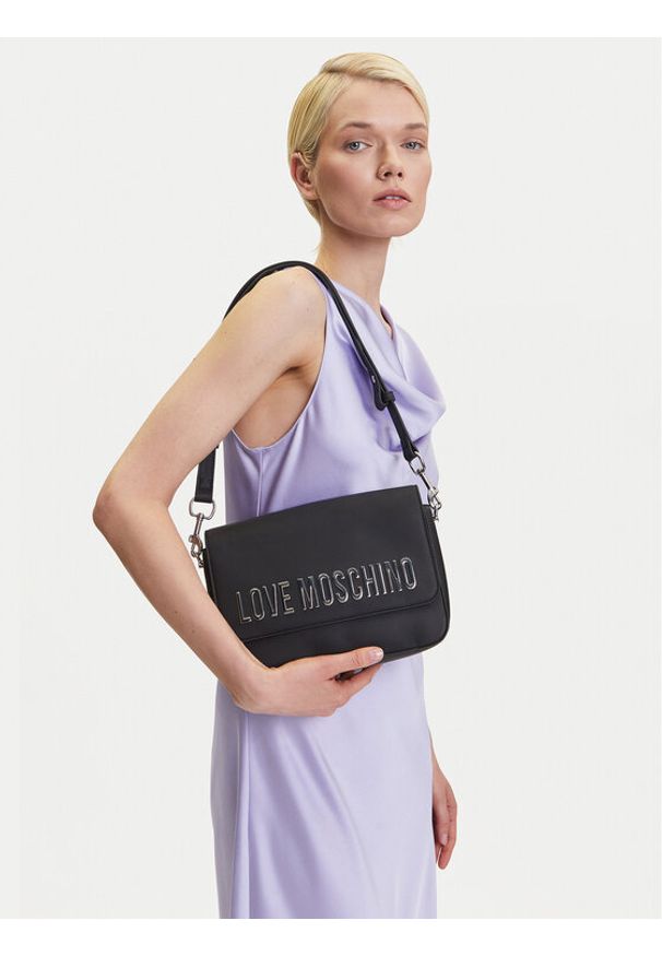 Love Moschino - LOVE MOSCHINO Torebka JC4023PP1MKD000B Czarny. Kolor: czarny. Materiał: skórzane