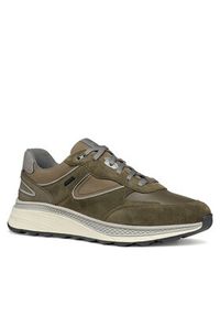 Geox Sneakersy U Spherica Actif X1 U46HGA 02285 C3277 Khaki. Kolor: brązowy. Materiał: zamsz, skóra #5