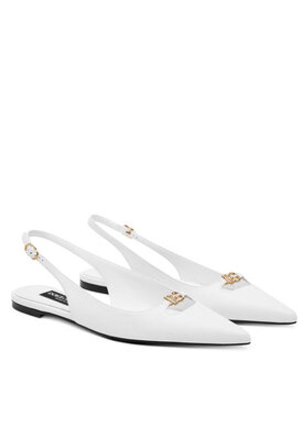 DOLCE & GABBANA - Dolce&Gabbana Sandały CG0795 A1953 Biały. Kolor: biały. Materiał: skóra