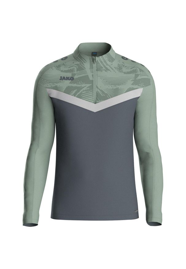 Dziecięca bluza dresowa zapinana na zamek Jako Iconic. Kolor: wielokolorowy, szary, zielony. Materiał: dresówka