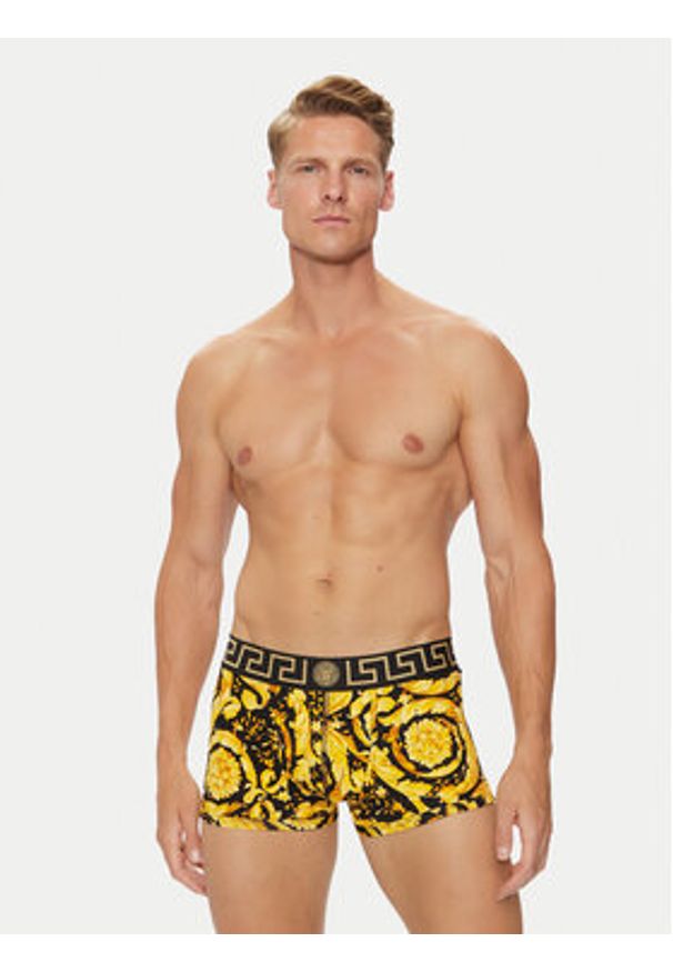 VERSACE - Versace Bokserki 1000957 1A11188 Czarny. Kolor: czarny. Materiał: bawełna