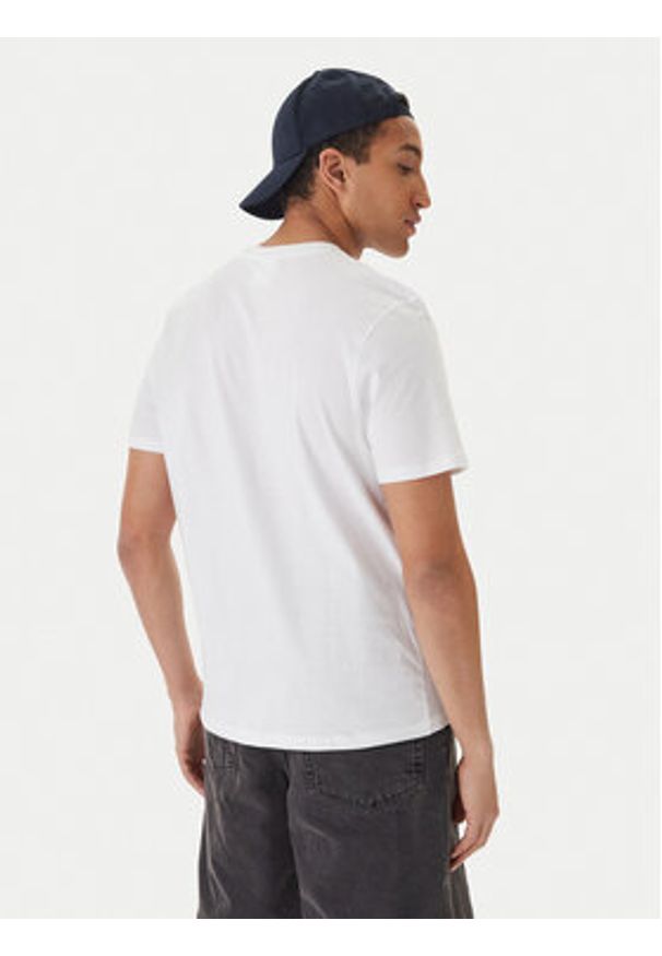 Reebok T-Shirt Finn RK25570CCM Biały Regular Fit. Kolor: biały. Materiał: bawełna