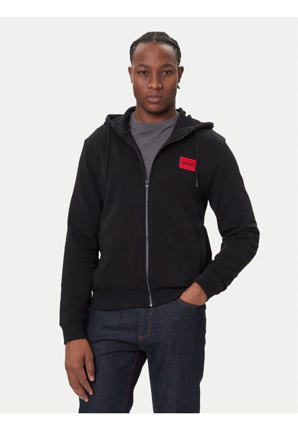 Hugo Bluza Daple212 50447972 Czarny Regular Fit. Kolor: czarny. Materiał: bawełna