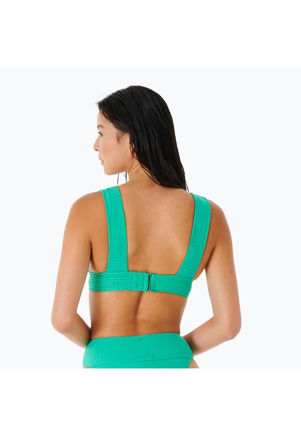 Góra od stroju kąpielowego Rip Curl Premium Surf Deep V 60. Kolor: zielony