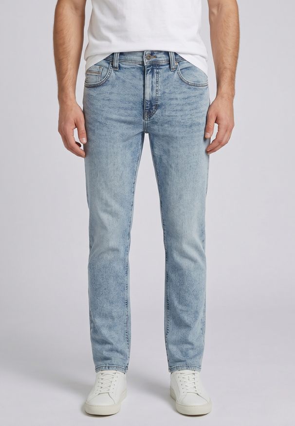 Męskie Spodnie Jeansowe Mustang Style Washington Straight Denim Blue 1016617 5000 202, W33 L30. Styl: klasyczny