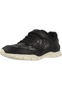 Geox - Buty GEOX J SUKIE G.A Czarny. Kolor: czarny. Materiał: tkanina. Sport: turystyka piesza