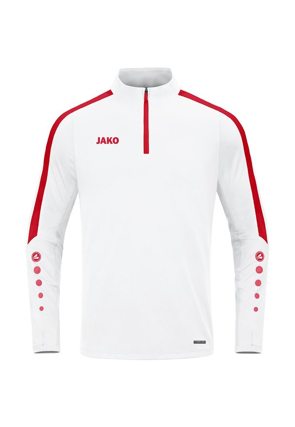 Dziecięca bluza dresowa zapinana na zamek Jako Power. Kolor: wielokolorowy, biały, czerwony. Materiał: dresówka