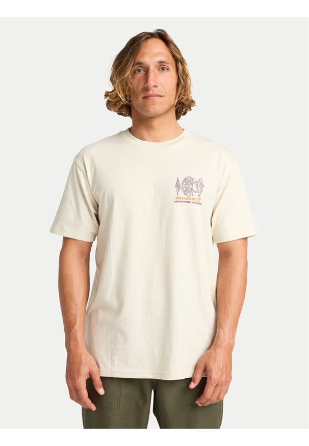 Billabong T-Shirt Fauna EBYZT00385 Beżowy Regular Fit. Kolor: beżowy. Materiał: bawełna