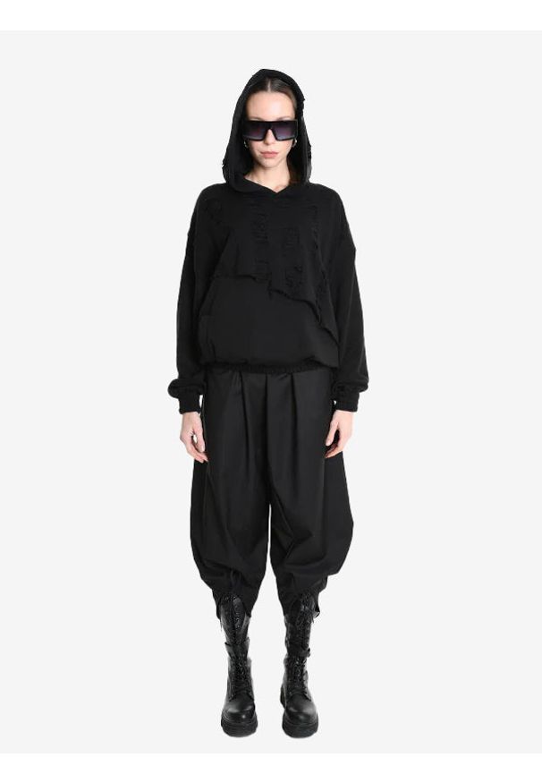 La Haine Inside Us Bluza Unisex | 3M M1162 | Mężczyzna | Czarny. Typ kołnierza: kaptur. Kolor: czarny. Materiał: bawełna. Wzór: aplikacja. Styl: elegancki