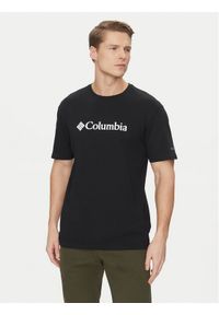 columbia - Columbia T-Shirt CSC Basic Logo EM2180 Czarny Regular Fit. Kolor: czarny. Materiał: bawełna