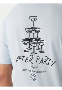 Hugo - HUGO T-Shirt Nucavo 50560040 Błękitny Regular Fit. Kolor: niebieski. Materiał: bawełna #3