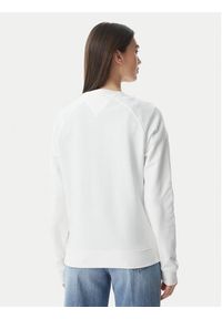 Tommy Jeans Bluza Heritage Logo DW0DW22821 Biały Regular Fit. Kolor: biały. Materiał: bawełna #4